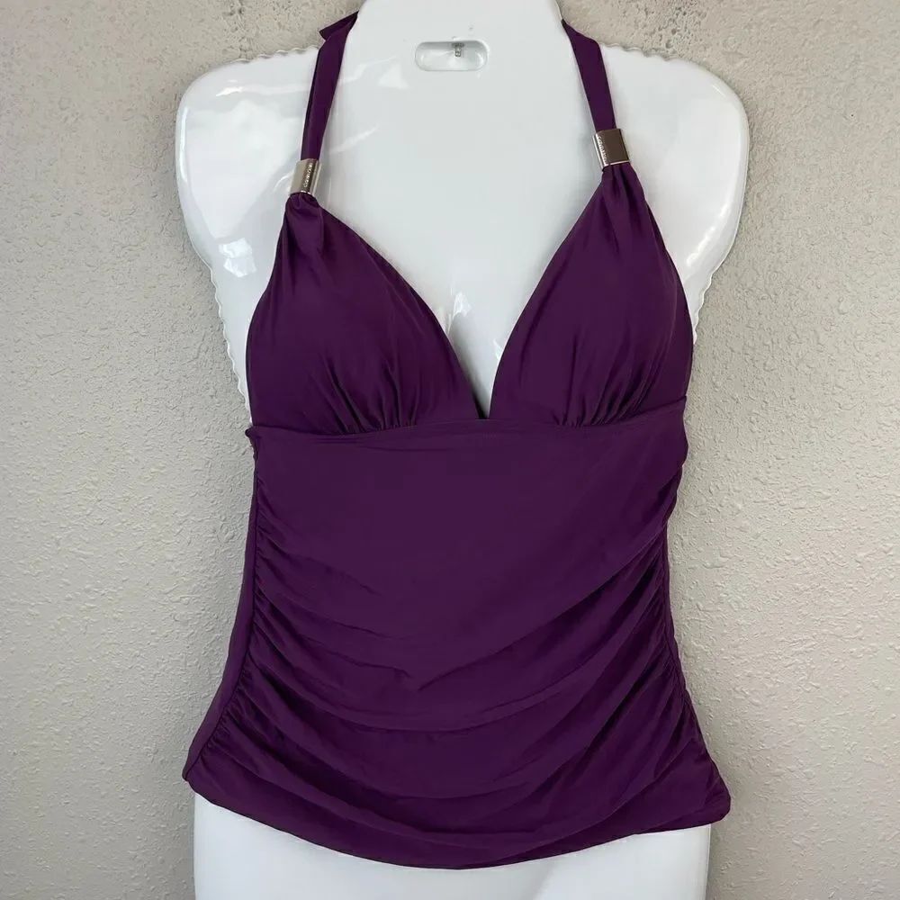 NWT Calvin Klein Plum Tankini Top Size XS or XXL